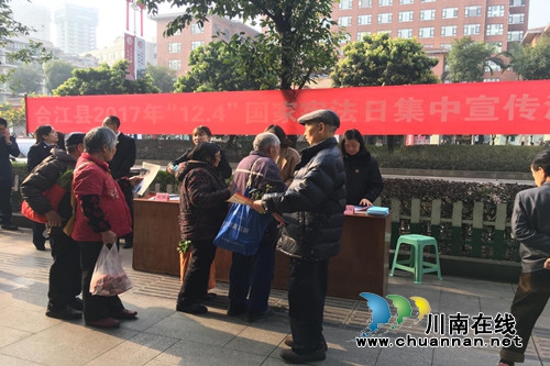 合江县司法局开展“12.4”国家宪法日宣传活动