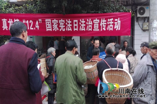 合江县真龙镇开展“12.4”国家宪法日法治宣传活动