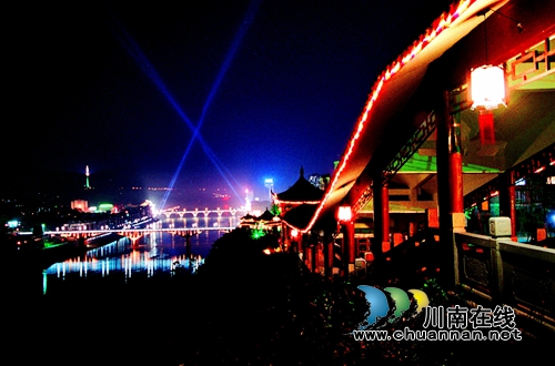 泸州城区夜景光亮工程升级！雨坛彩龙融入夜景(图1)