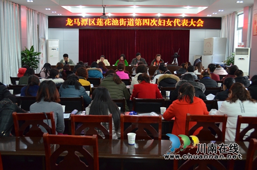 龙马潭莲花池街道召开第四次妇女代表大会(图1) 龙马潭莲花池街道召开第四次妇女代表大会(图1)