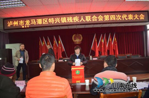 龙马潭区特兴镇举行残疾人联合会第四次代表大会