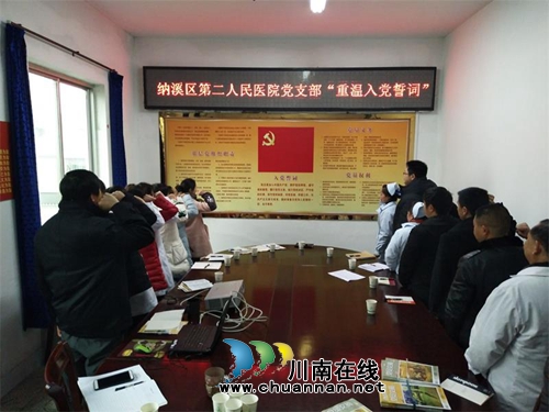 纳溪区第二人民医院党支部开展主题党日活动