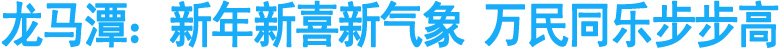 龙马潭：新年新喜新气象&nbsp;万民同乐步步高