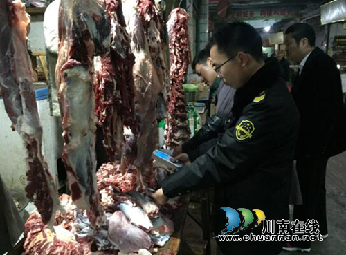 合江县合江镇开展肉类专项检查(图1)