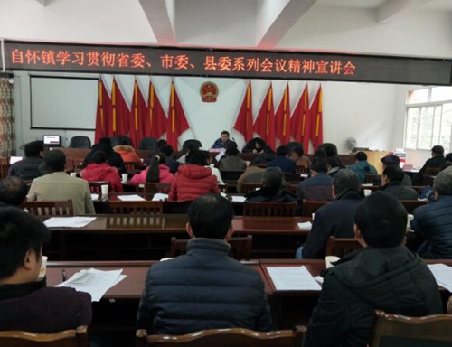 合江自怀镇学习贯彻省委、市委、县委系列会议精神宣讲会