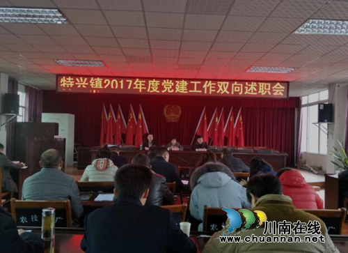 龙马潭区特兴镇召开2017年度党建工作双向述职会(图1) 龙马潭区特兴镇召开2017年度党建工作双向述职会(图1)