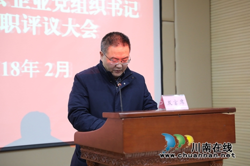 泸州高新区召开2017年度非公企业党组织书记党建述职评议大会