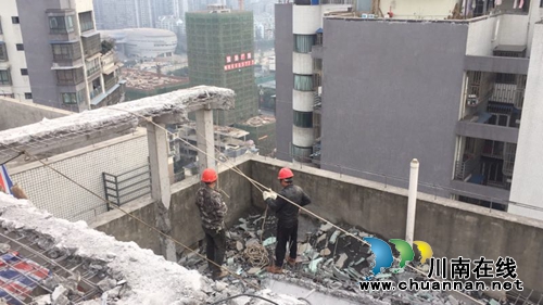 泸州市龙马潭区红星街道拆除违建不手软