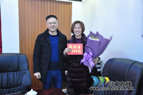 泸县政府领导慰问云龙镇全国农村科普示范带头人武万琼