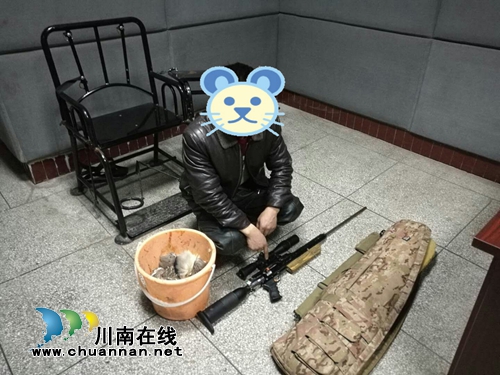 泸县兆雅：男子夜间持枪打鸟被民警当场抓获