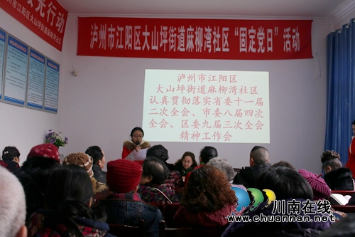 大山坪麻柳湾社区党委召开正风肃纪专题工作会