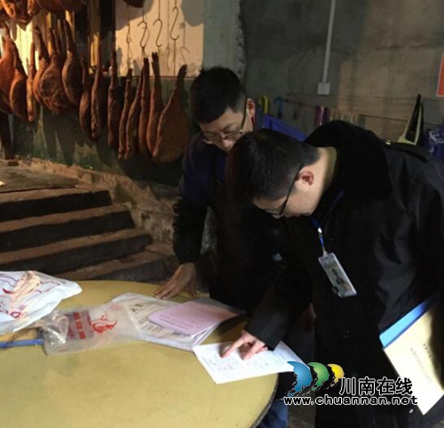 龙马潭区特兴镇到腌腊制品生产企业进行专项检查