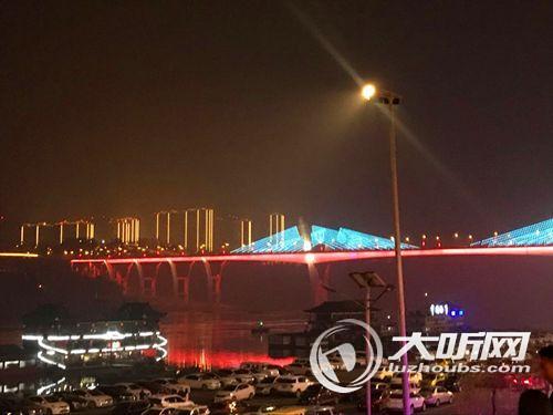 泸州夜景开启“春节模式”&nbsp;新增17个节点(图1)