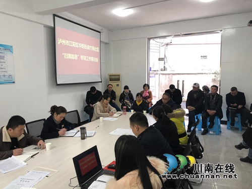 江阳区华阳街道启动“扫黑除恶”专项工作