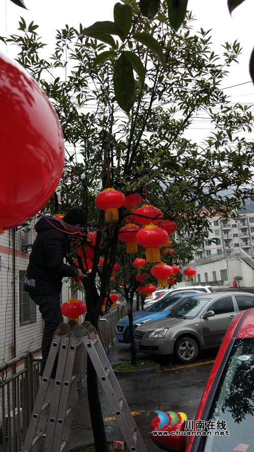 川煤芙蓉威鑫煤业：张灯结彩过大年&nbsp;扮靓矿区迎新春