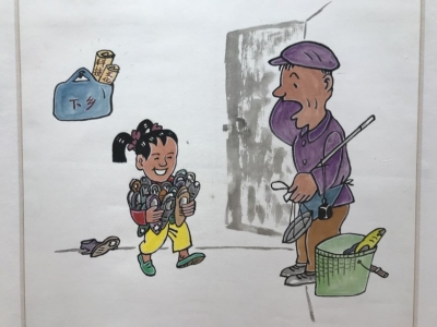 自贡荣县农民漫画家:提笔是画家 下地是农民(图3) 自贡荣县农民漫画家:提笔是画家 下地是农民(图3)