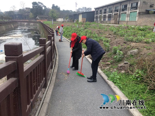 龙马潭红星街道常态化开展周末志愿服务一小时活动