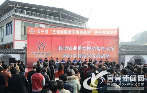 五粮液发放百万元种子&nbsp;升级酿酒专用粮基地(图1)