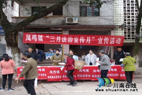 合江县凤鸣镇开展“三月法治宣传月”宣传活动