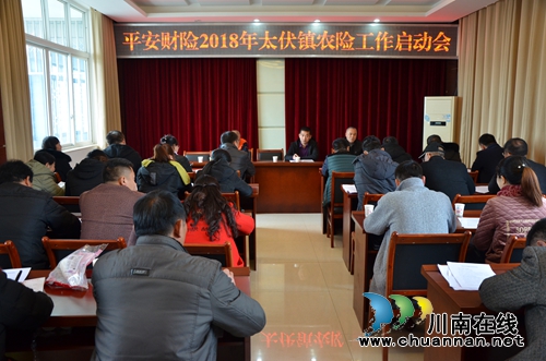 泸县太伏镇召开2018年农业保险工作启动会