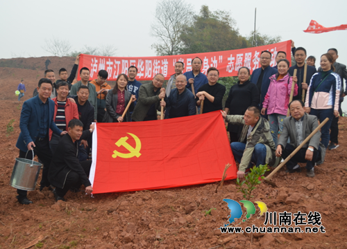 江阳区华阳街道开展第39个义务植树节活动(图2)