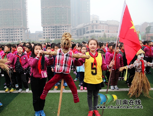 泸州龙马潭：城里娃娃学农耕体验勤俭(图5)