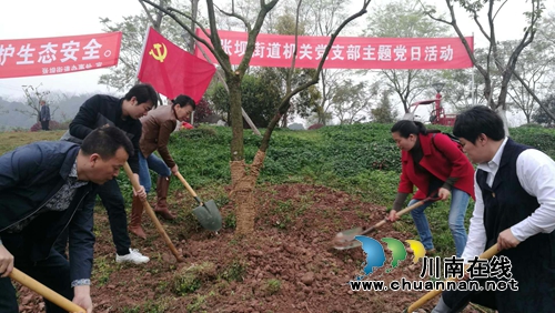 江阳区张坝街道机关党支部开展“我为大地添绿色”主题党日活动(图1) 江阳区张坝街道机关党支部开展“我为大地添绿色”主题党日活动(图1)