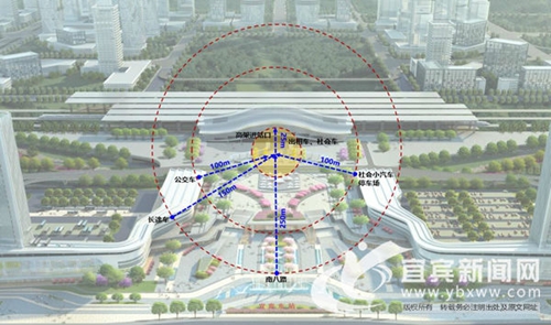 交通枢纽+城市地标&nbsp;宜宾高铁站综合体这样打造(图3)