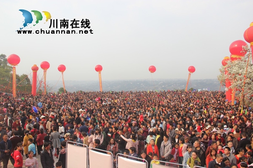 泸县综合应急救援大队护航云锦梨花节(图1)