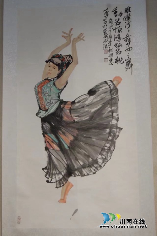 翰墨丹青传真情！泸州名家书画亮相东门城楼(图8)