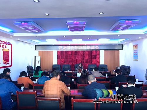 泸县云龙镇召开村级会计业务培训会