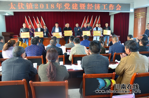 泸县太伏镇召开2018年党建暨经济工作会(图1)