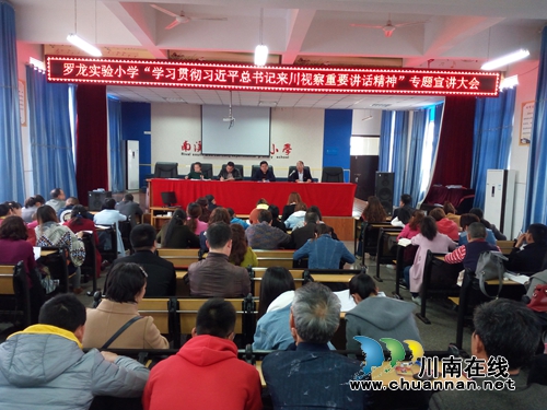 宜宾罗龙实验小学学习贯彻******来川视察重要讲话精神