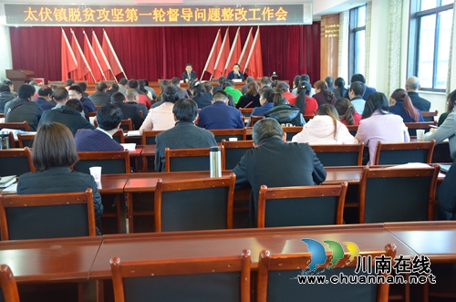 泸县太伏镇召开2018年脱贫攻坚第一轮督导问题反馈工作会