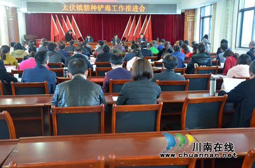 泸县太伏镇召开2018年禁种铲毒工作推进会