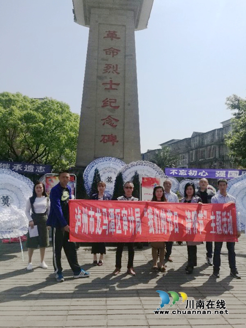 龙马潭区审计局组织开展清明节缅怀先烈活动(图1)