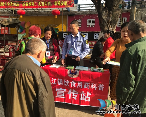 合江镇开展饮食用药科普宣传活动