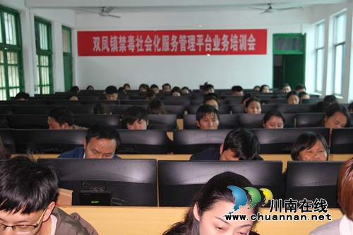 贵州盘州市双凤镇开展禁毒社会化服务管理平台业务培训(图1)