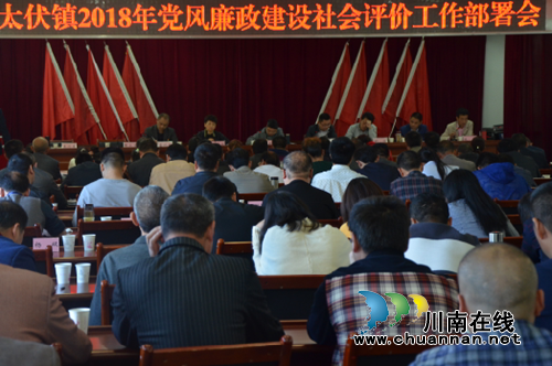 泸县太伏镇部署廉政建设和平安建设社会评价工作(图1)