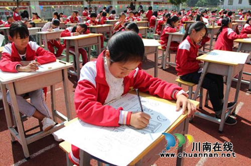 贵州盘州市双凤镇西冲小学开展2018年乡村学校少年宫“艺术节”暨美术绘画比赛活动(图3)