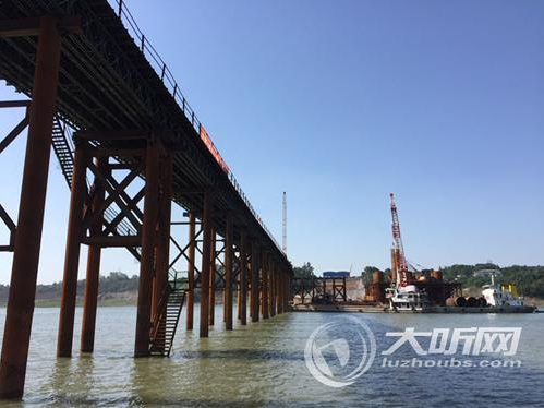 创下世界之最的泸州长江六桥施工进入关键期(图1)