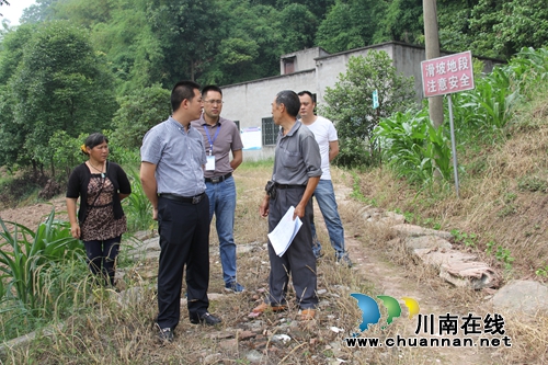 泸县云龙镇组织开展地质灾害点专项检查