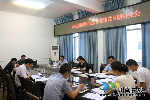 泸县潮河镇召开2018年生态文明建设专题研究会