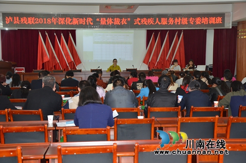 泸县残联2018年深化新时代“量体裁衣”式残疾人服务村级残专委培训班在太伏镇开班