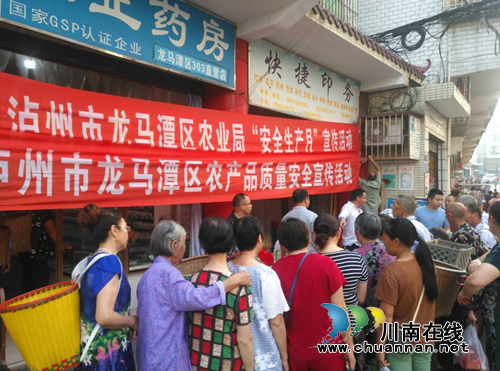 龙马潭区开展“安全生产月”和农产品质量安全宣传活动