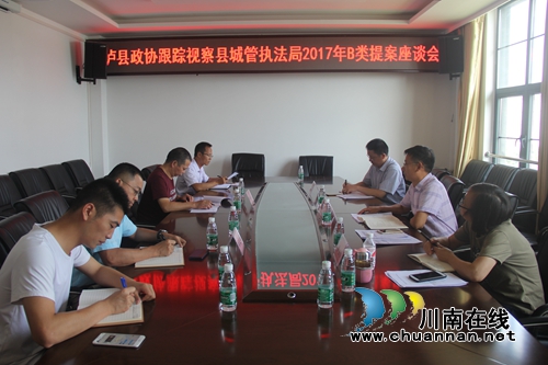 泸县政协督查泸县城管执法局提案办理工作(图1)