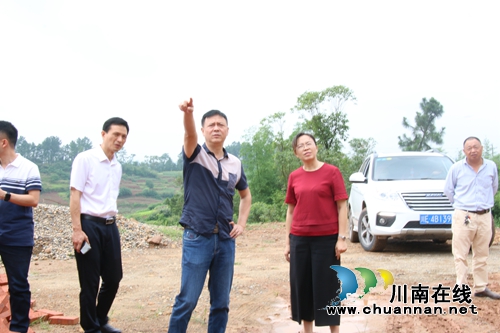 泸县副县长杜作文率队到潮河镇督查防汛减灾工作(图1)