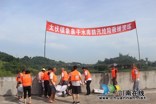 “7.17”抗洪抢险&nbsp;泸县太伏镇党员干部在行动(图1)