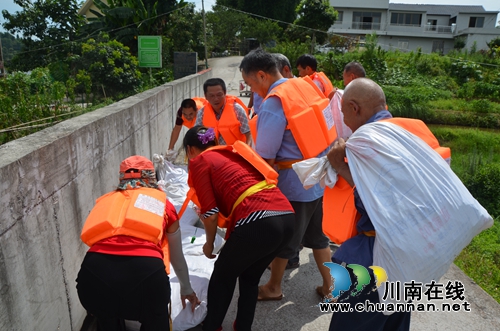 “7.17”抗洪抢险&nbsp;泸县太伏镇党员干部在行动(图4)