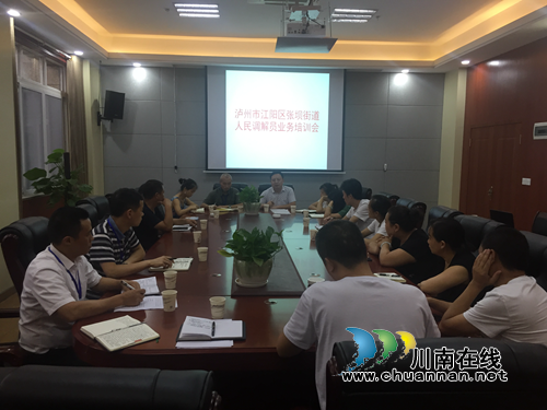 江阳区张坝街道组织开展人民调解员业务培训会(图1) 江阳区张坝街道组织开展人民调解员业务培训会(图1)